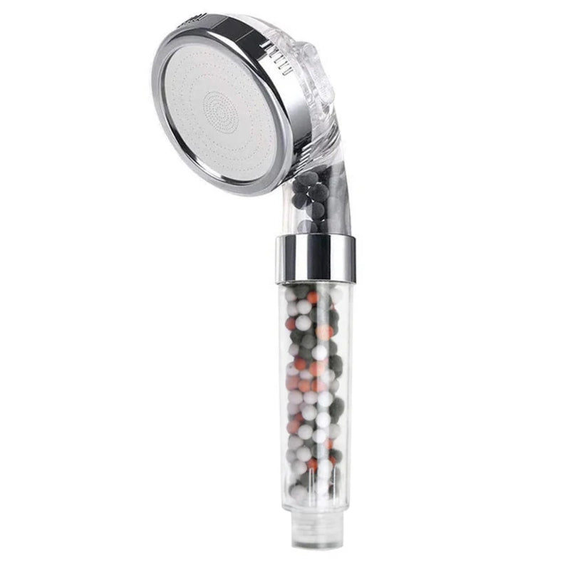 New Link 3 Functions High Pressure SPA Shower Head Water Saving Handheld Rainfall Bathroom Accessory Anion Filter Shower