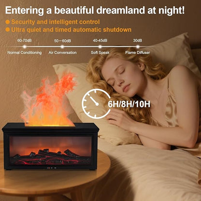 ** #1 BEST SELLING **   |                                        7 Colors Essential Oil Fireplace Diffuser