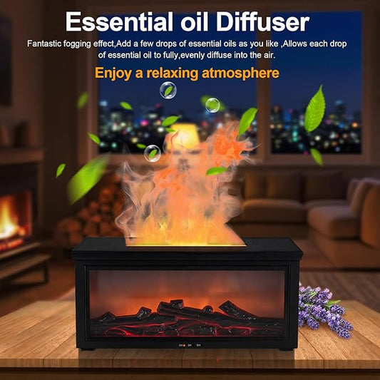 ** #1 BEST SELLING **   |                                        7 Colors Essential Oil Fireplace Diffuser
