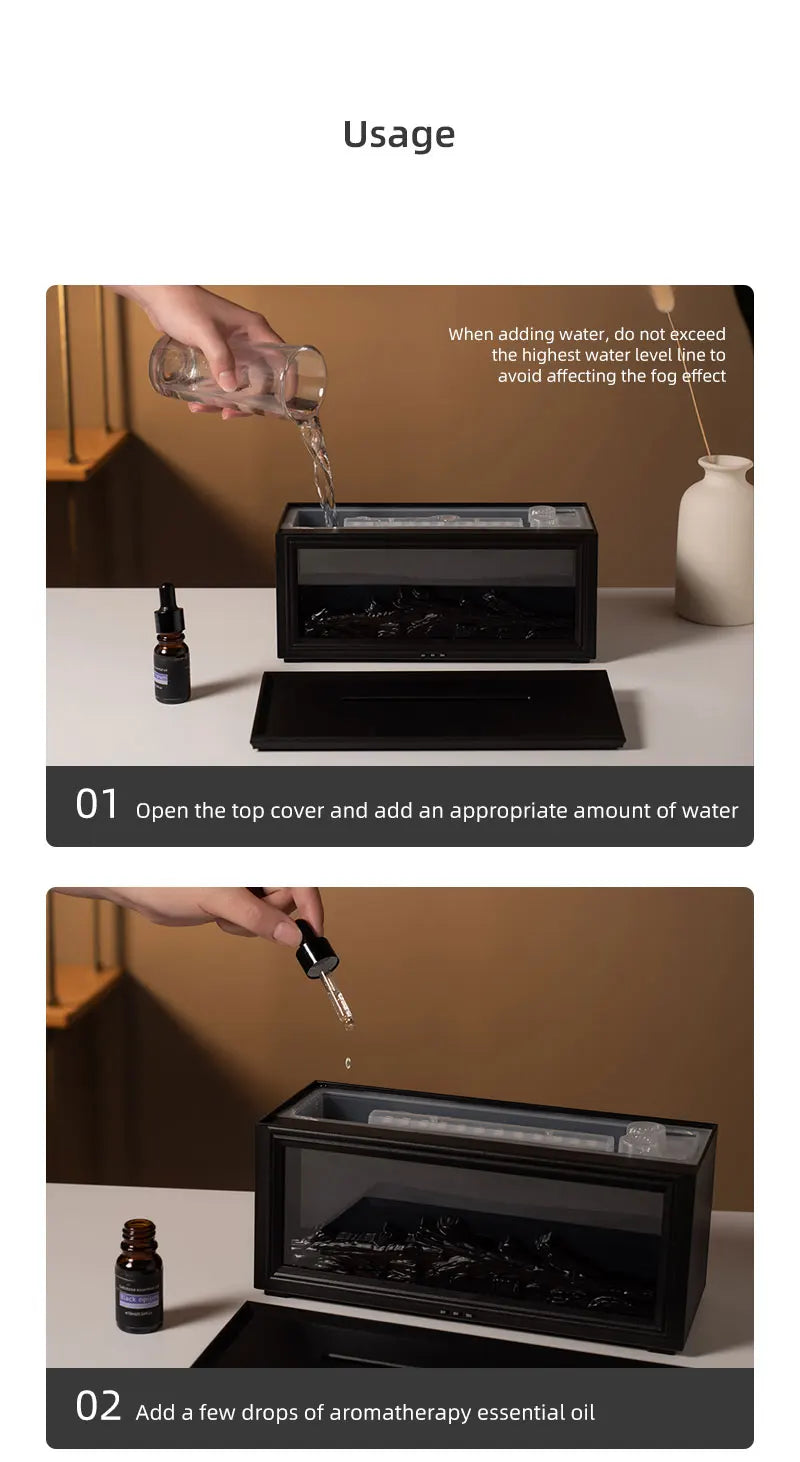 7 Colors Essential Oil Fireplace Diffuser ™