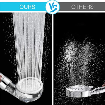 New Link 3 Functions High Pressure SPA Shower Head Water Saving Handheld Rainfall Bathroom Accessory Anion Filter Shower